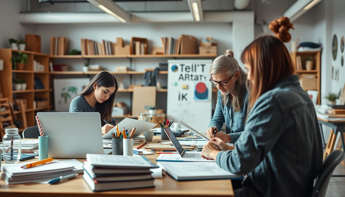 Student using a study guide to organize academic notes